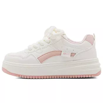 Кроссовки WARRIOR Skateboard Shoes Women's Low-Top Beige Pink, розовый