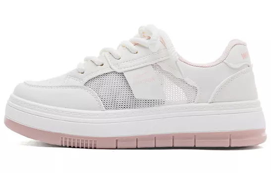 Кроссовки WARRIOR Skateboard Shoes Women's Low-Top Beige Pink