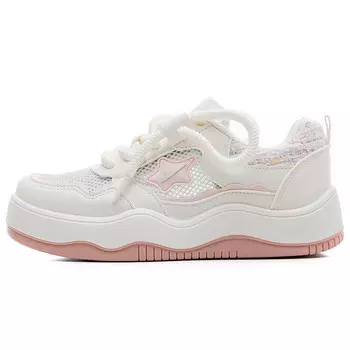 Кроссовки WARRIOR Skateboard Women's Low-Top, бежевый/розовый