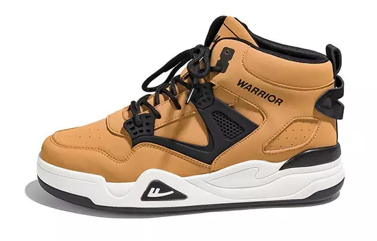 Кроссовки WARRIOR Skateboarding Shoes Men High-top Black, черный