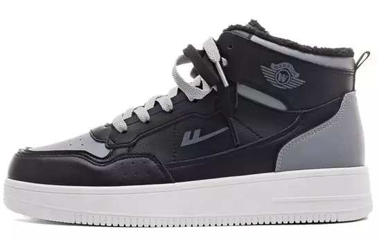 Кроссовки WARRIOR Skateboarding Shoes Men High-top, черный