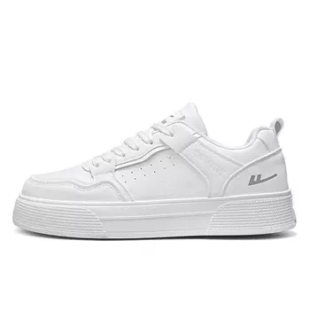 Кроссовки WARRIOR Skateboarding Shoes Men Low-top Gray, белый
