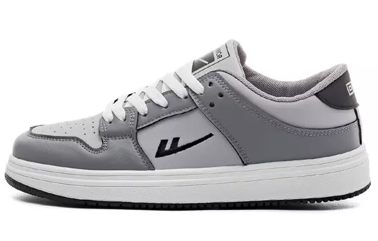 Кроссовки WARRIOR Skateboarding Shoes Men Low-top Gray, серый