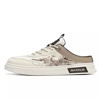 Кроссовки WARRIOR Skateboarding Shoes Men Low-top, белый/темно-синий