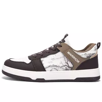 Кроссовки WARRIOR Skateboarding Shoes Men Low-top Beige/khaki, хаки