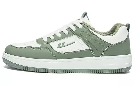Кроссовки WARRIOR Skateboarding Shoes Men Low-top Green/White, зеленый