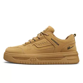 Кроссовки WARRIOR Skateboarding Shoes Men Low-top Black, цвет Earth Yellow