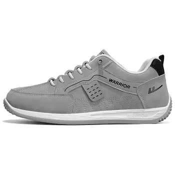 Кроссовки WARRIOR Skateboarding Shoes Men Low-top Gray, серый
