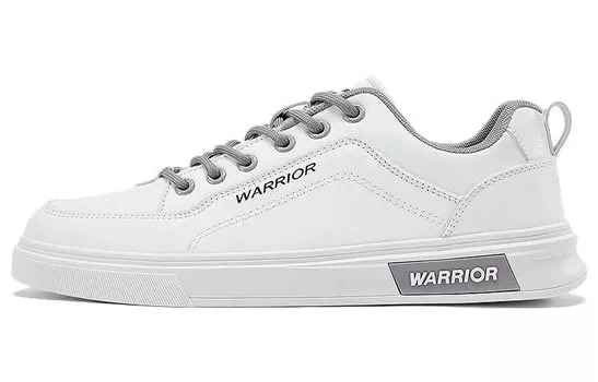 Кроссовки WARRIOR Skateboarding Shoes Men Low-top White, белый