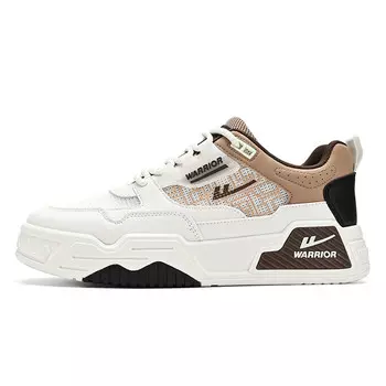 Кроссовки WARRIOR Skateboarding Shoes Men Low-top, бежевый/черный