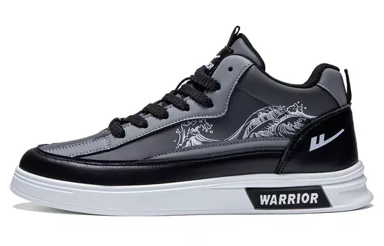 Кроссовки WARRIOR Skateboarding Shoes Men Low-top, белый/серый