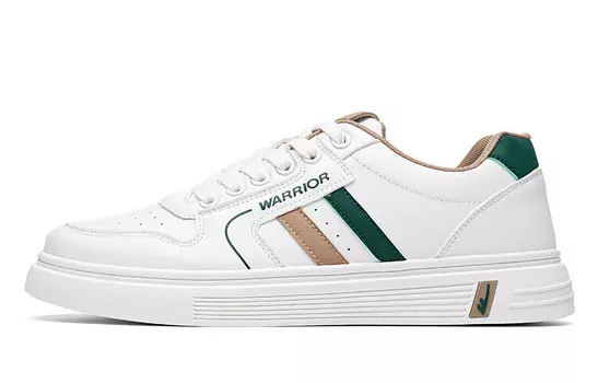 Кроссовки WARRIOR Skateboarding Shoes Men Low-top Green, зеленый