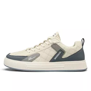 Кроссовки WARRIOR Skateboarding Shoes Men Low-top Rice / Navy / Gray, синий