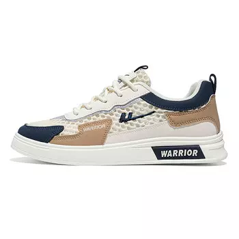 Кроссовки WARRIOR Skateboarding Shoes Men Low-top Khaki/Blue, синий