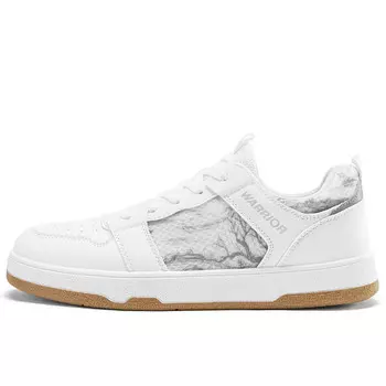 Кроссовки WARRIOR Skateboarding Shoes Men Low-top White, белый