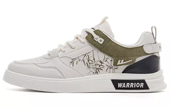 Кроссовки WARRIOR Skateboarding Shoes Men Low-top Green, зеленый