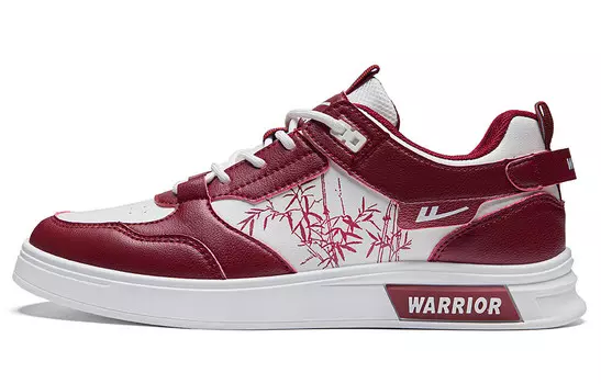 Кроссовки WARRIOR Skateboarding Shoes Men Low-top Milky White, белый