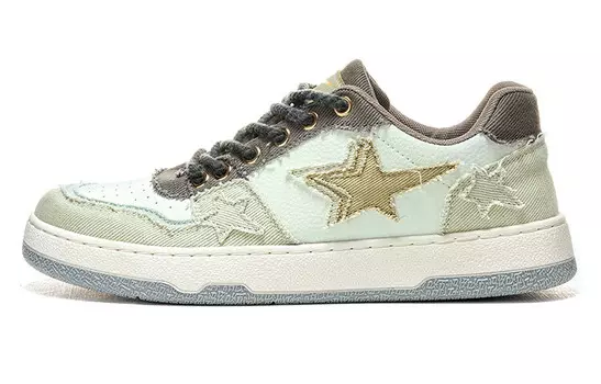 Кроссовки WARRIOR Skateboarding Shoes Men Low-top Dragonwell Green, зеленый