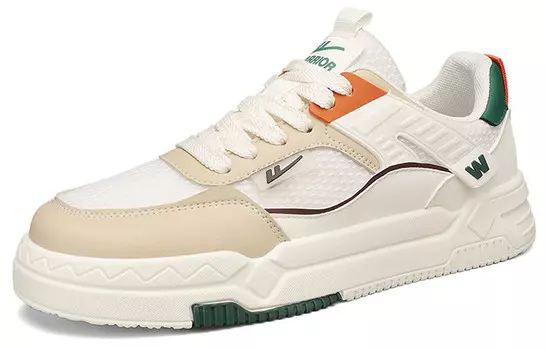 Кроссовки WARRIOR Skateboarding Shoes Men Low-top Khaki, бежевый