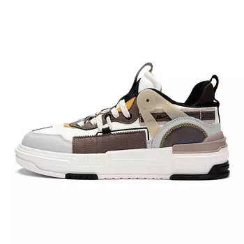 Кроссовки WARRIOR Skateboarding Shoes Men Mid-top Gray, серый
