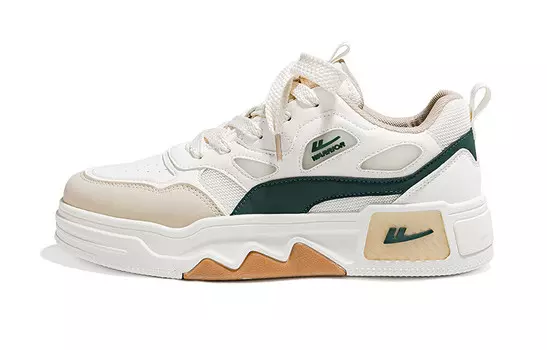 Кроссовки WARRIOR Skateboarding Shoes Men Mid-top Green, зеленый