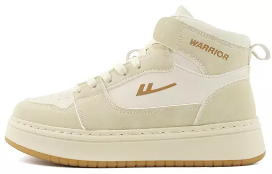 Кроссовки WARRIOR Skateboarding Shoes Unisex High-top, бежевый/синий/серый