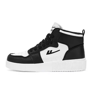 Кроссовки WARRIOR Skateboarding Shoes Unisex High-top White/Black, белый/черный