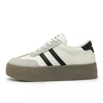 Кроссовки WARRIOR Skateboarding Shoes Unisex Low-top, белый/темно-зеленый