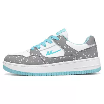 Кроссовки WARRIOR Skateboarding Shoes Unisex Low-top White/Gray, белый/серый
