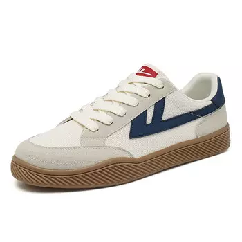 Кроссовки WARRIOR Skateboarding Shoes Unisex Low-top Red, бежевый/темно-синий