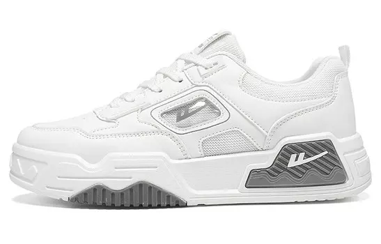 Кроссовки WARRIOR Skateboarding Shoes Unisex Low-top, белый/красный