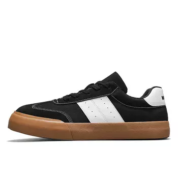 Кроссовки WARRIOR Skateboarding Shoes Unisex Low-top White, черный/белый