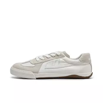 Кроссовки WARRIOR Skateboarding Shoes Unisex Low-top Gray/Brown, белый/серый