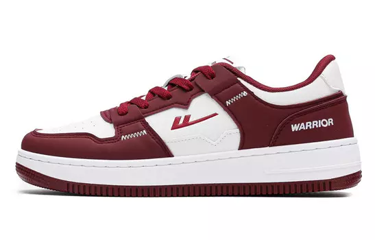 Кроссовки WARRIOR Skateboarding Shoes Unisex Low-top Red/white, белый/красный