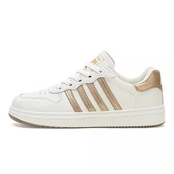 Кроссовки WARRIOR Skateboarding Shoes Unisex Low-top Beige/Gold, бежевый