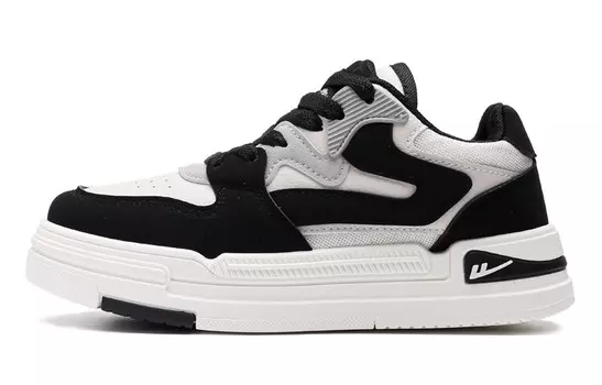 Кроссовки WARRIOR Skateboarding Shoes Unisex Low-top Black, бежевый/черный