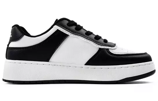 Кроссовки WARRIOR Skateboarding Shoes Unisex Low-top Black/White, черный/белый