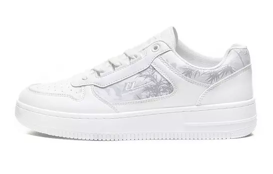 Кроссовки WARRIOR Skateboarding Shoes Unisex Low-top White/Gray, белый/серый