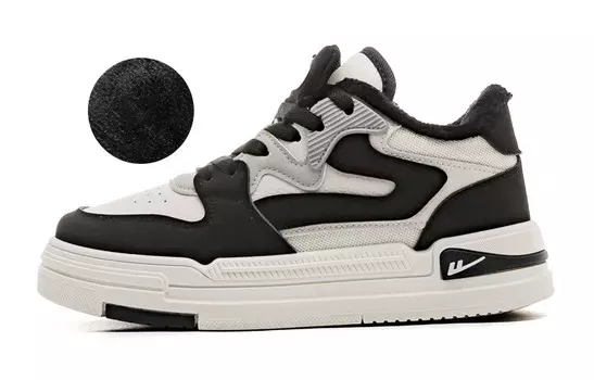Кроссовки WARRIOR Skateboarding Shoes Unisex Low-top Beige/Black, бежевый/черный