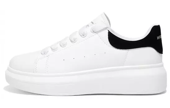 Кроссовки WARRIOR Skateboarding Shoes Unisex Low-top White/black, белый/черный