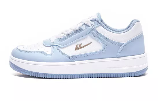 Кроссовки WARRIOR Skateboarding Shoes Unisex Low-top Blue Tint/Summit White/White/Ice Blue, голубой