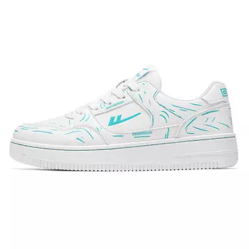 Кроссовки WARRIOR Skateboarding Shoes Unisex Low-top White And Blue Lines, синий