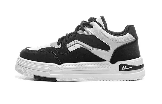 Кроссовки WARRIOR Skateboarding Shoes Unisex Low-top Gray, бежевый/черный/серый