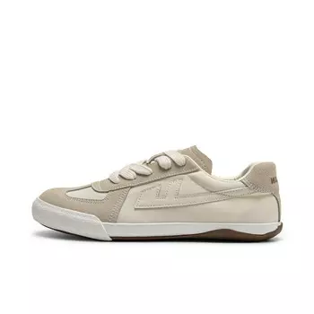 Кроссовки WARRIOR Skateboarding Shoes Unisex Low-top White/khaki/brown, бежевый