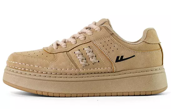 Кроссовки WARRIOR Skateboarding Shoes Unisex Low-top Khaki, хаки