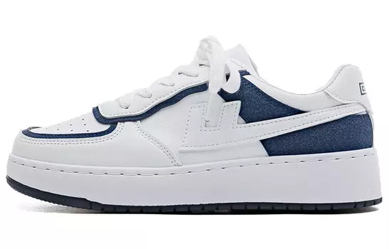 Кроссовки WARRIOR Skateboarding Shoes Unisex Low-top, белый/темно-синий
