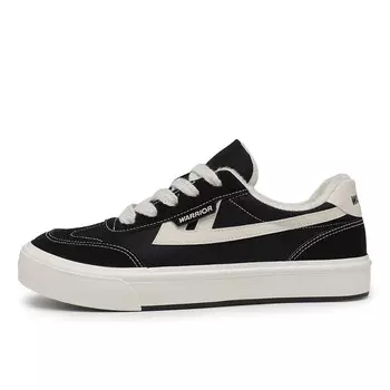 Кроссовки WARRIOR Skateboarding Shoes Unisex Low-top Black/ Beige, черный/бежевый