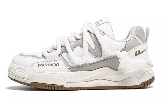 Кроссовки WARRIOR Skateboarding Shoes Unisex Low-top, бежевый
