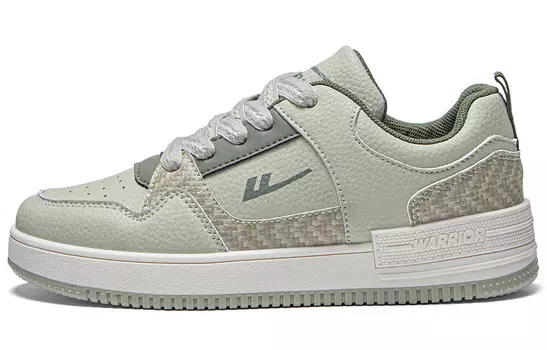 Кроссовки WARRIOR Skateboarding Shoes Unisex Low-top, серый/белый