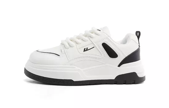 Кроссовки WARRIOR Skateboarding Shoes Unisex Low-top Black, бежевый/черный